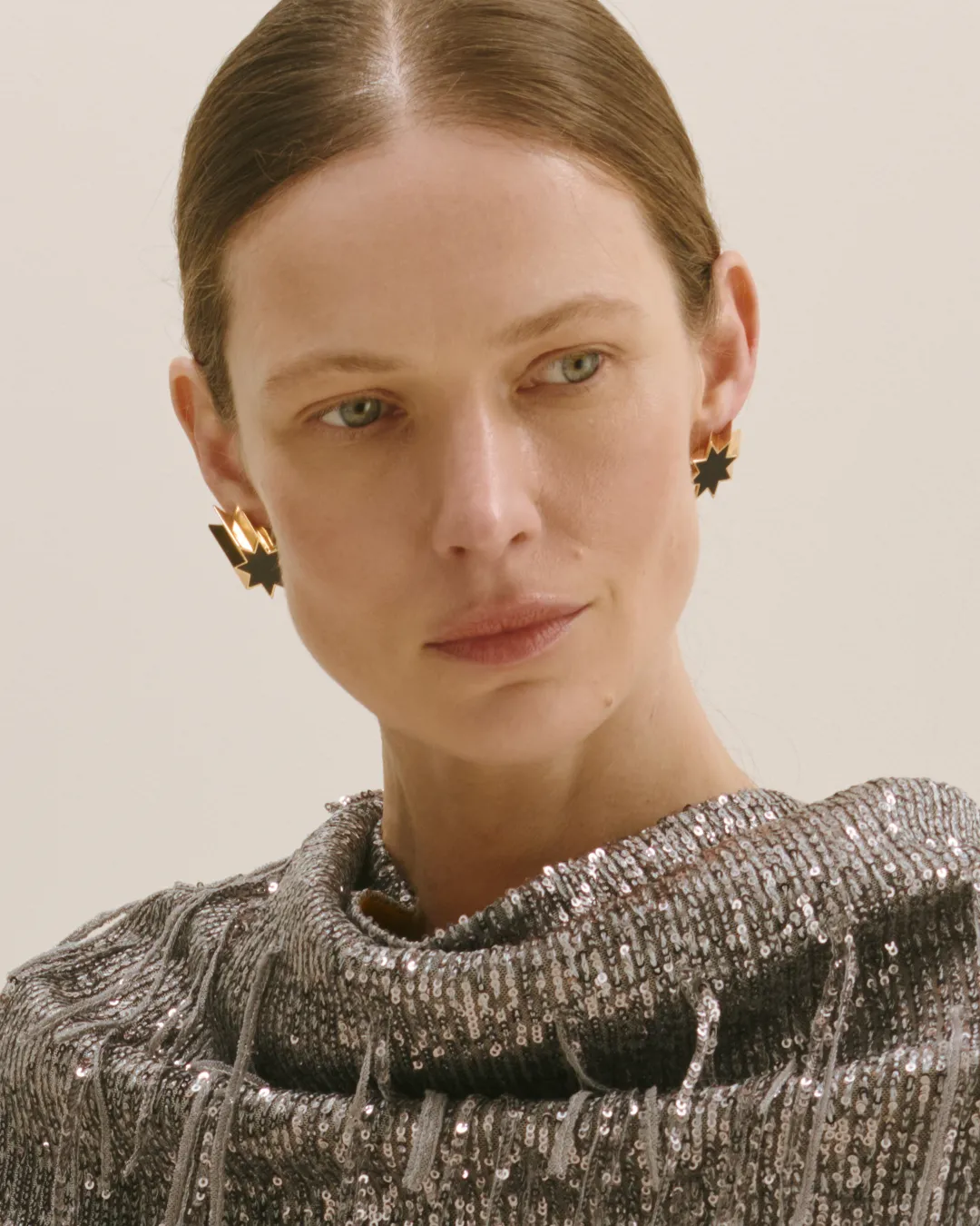 Сережки Октаграми з оніксом (Pre-Order) sold by Bevza product image thumbnail 2