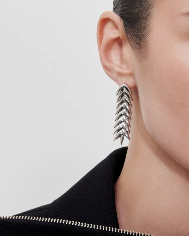 Середні сережки Колоски made by Bevza