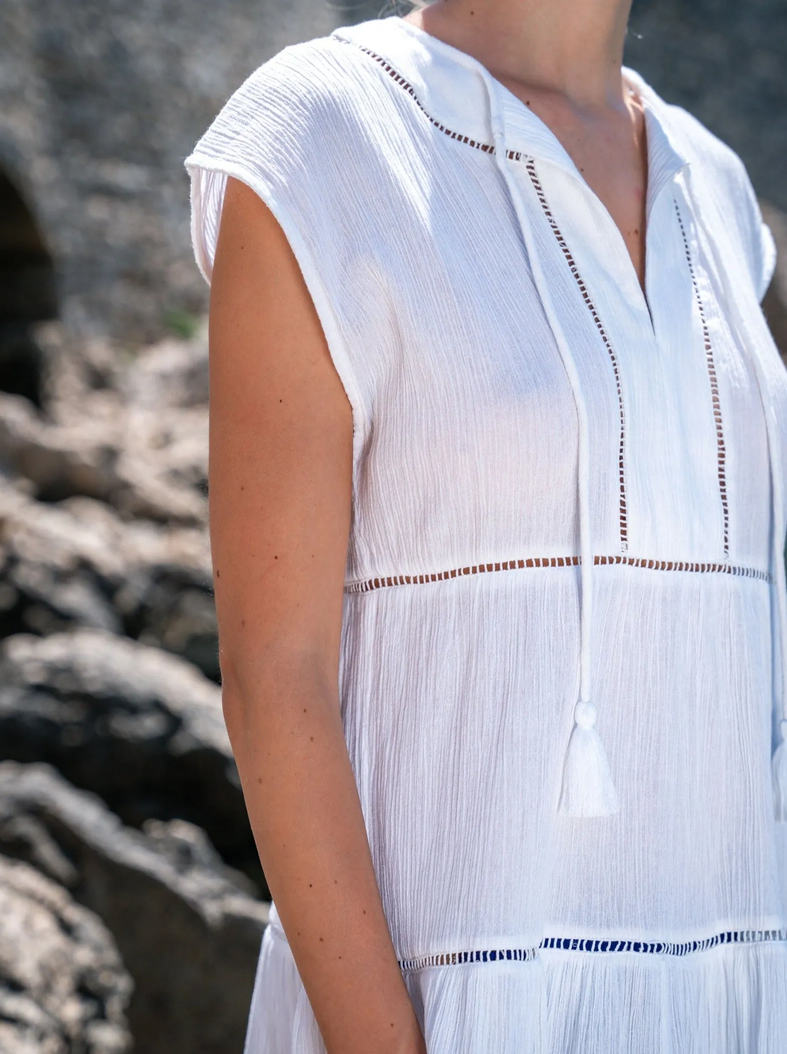 Gari Dress Fresh White sold by Change of Scenery product image thumbnail 5