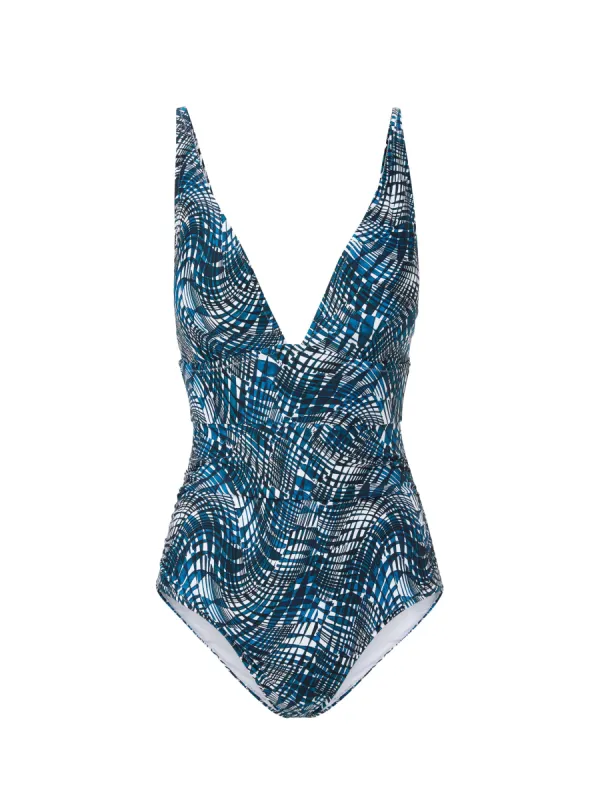 Niki One Piece Abstract Wave sold by Change of Scenery