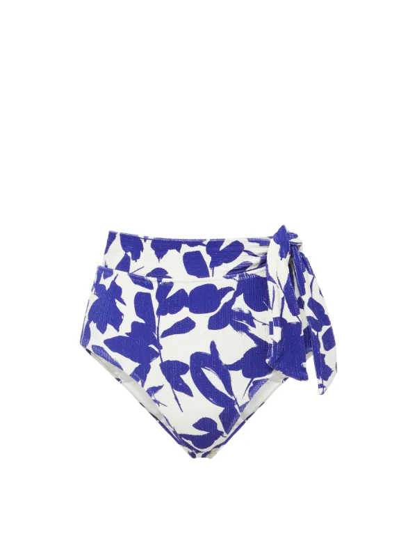Side Tie High Waist Bottom Moraea Garden Texture sold by Change of Scenery
