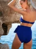 Side Tie High Waist Bottom Iris Texture sold by Change of Scenery