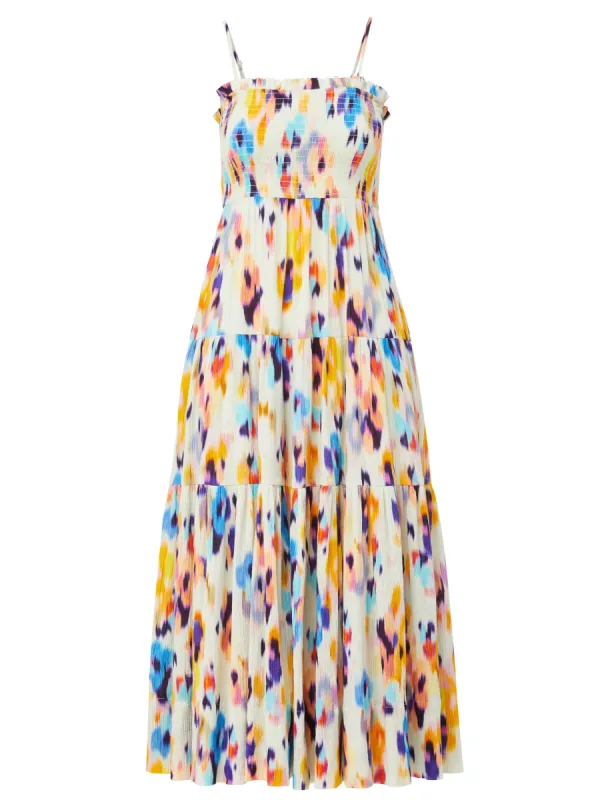 Kristen Dress Floral Ikat made by Change of Scenery