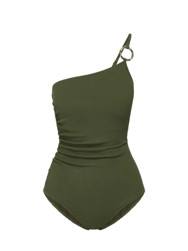 Kara One Piece Olive Texture sold by Change of Scenery