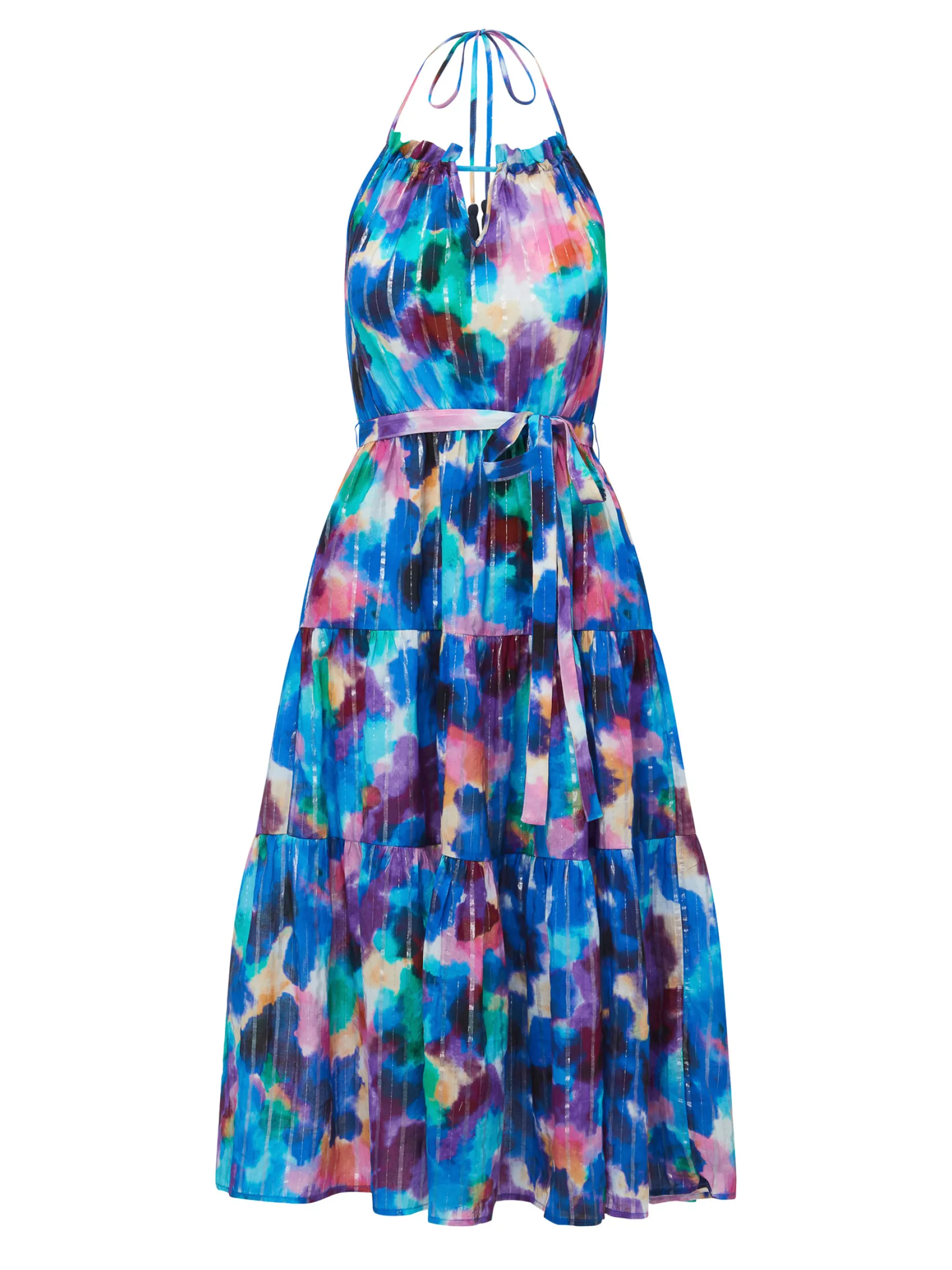 Abbie Dress Giverny Gardens Metallic sold by Change of Scenery