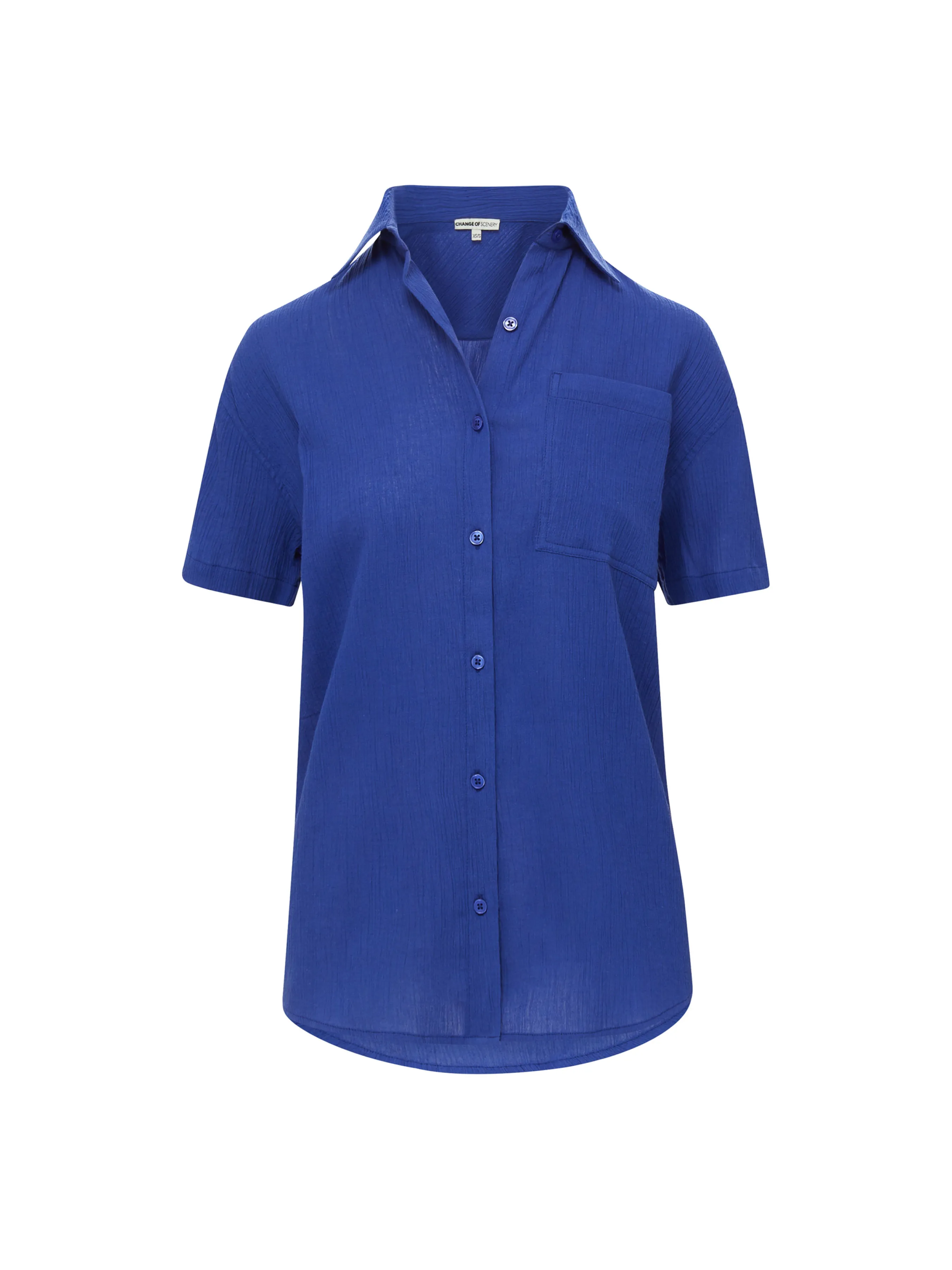 Michelle Shirt In Iris sold by Change of Scenery