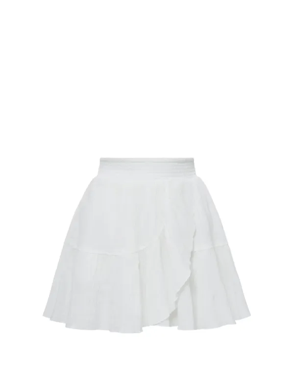 Izzy Skirt In Fresh White sold by Change of Scenery