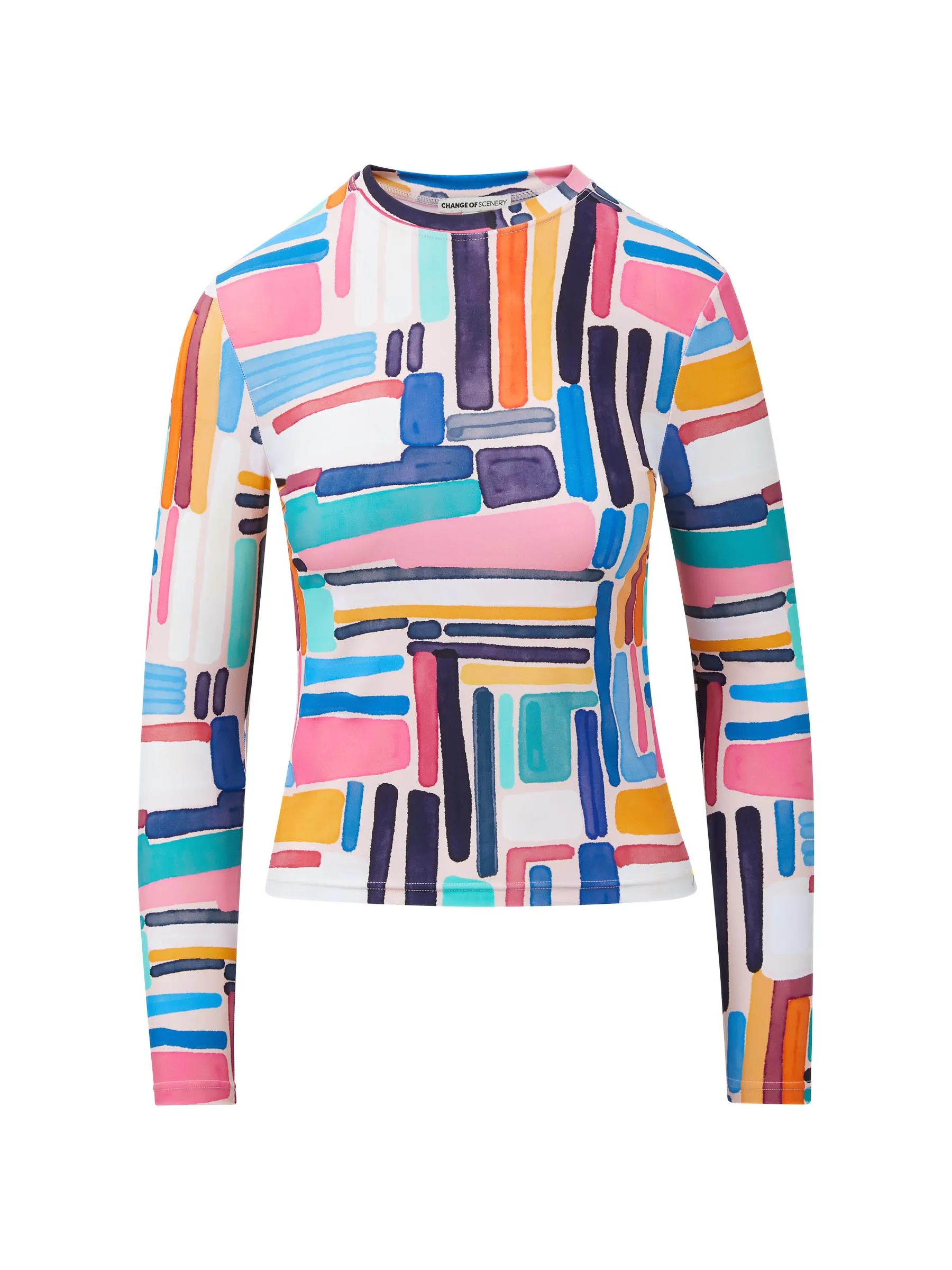 Stephanie Rash Guard Modern Art sold by Change of Scenery