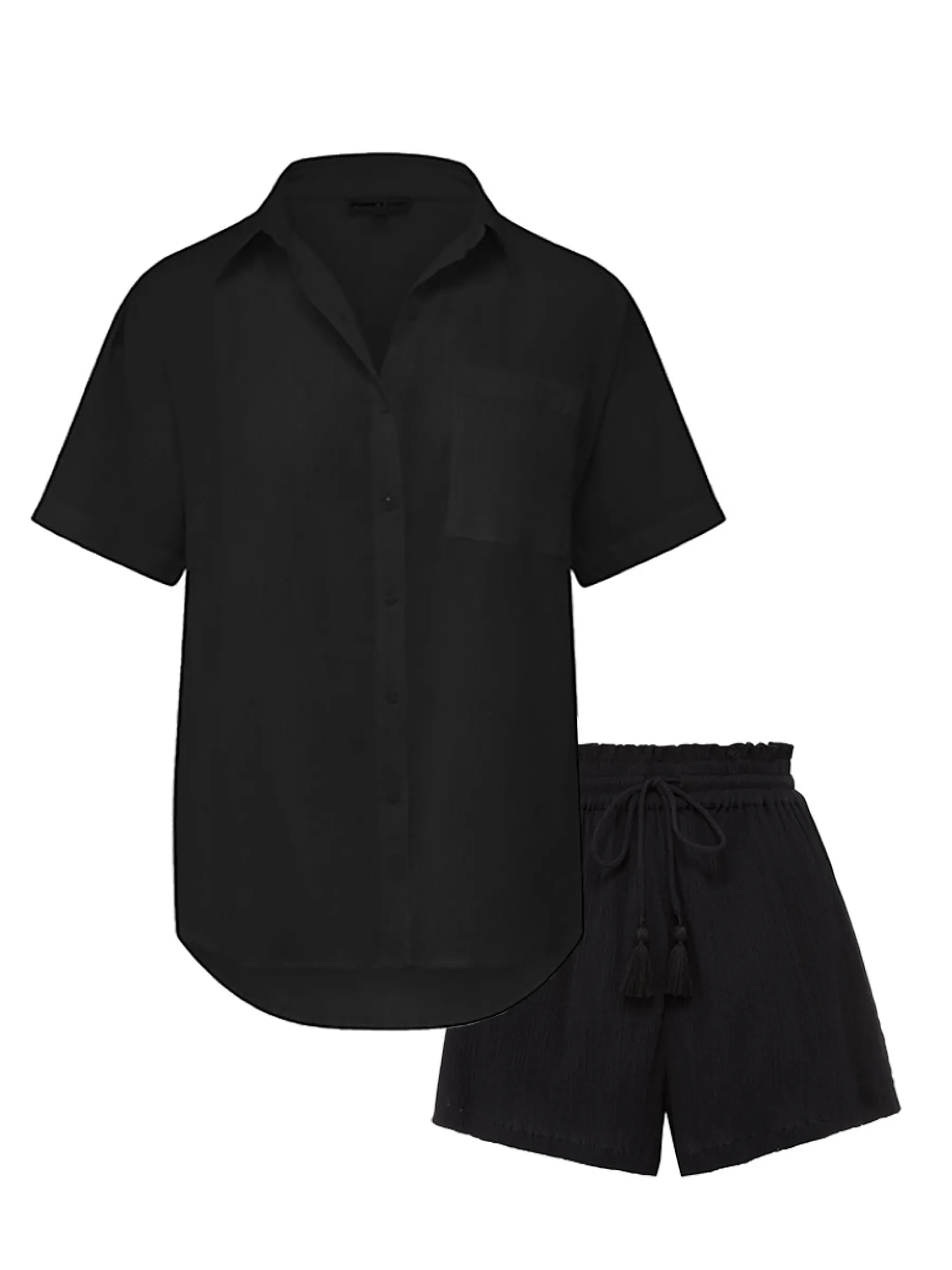 Michelle Top + Vicki Shorts Set in Black sold by Change of Scenery