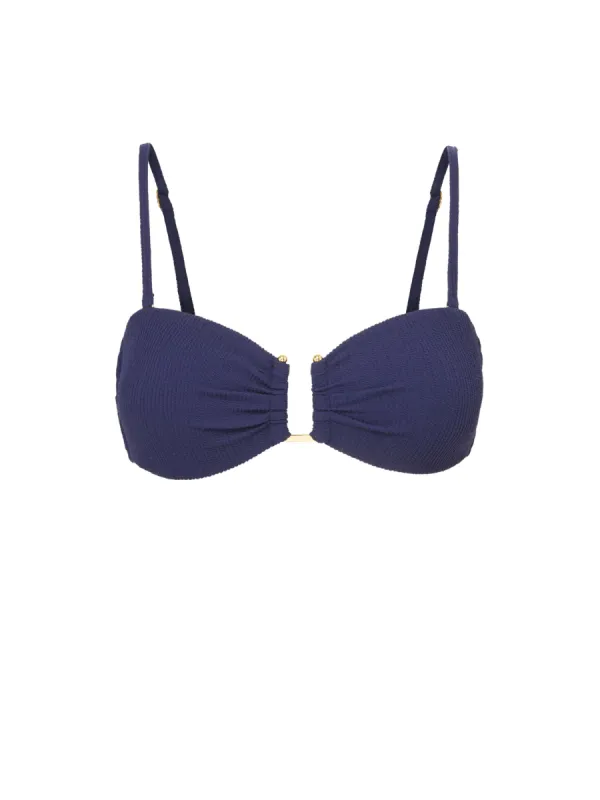 Gina Top In Navy Texture made by Change of Scenery