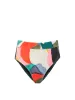 Hi Leg Hi Waist Bottom In Carta Colorblock Texture sold by Change of Scenery