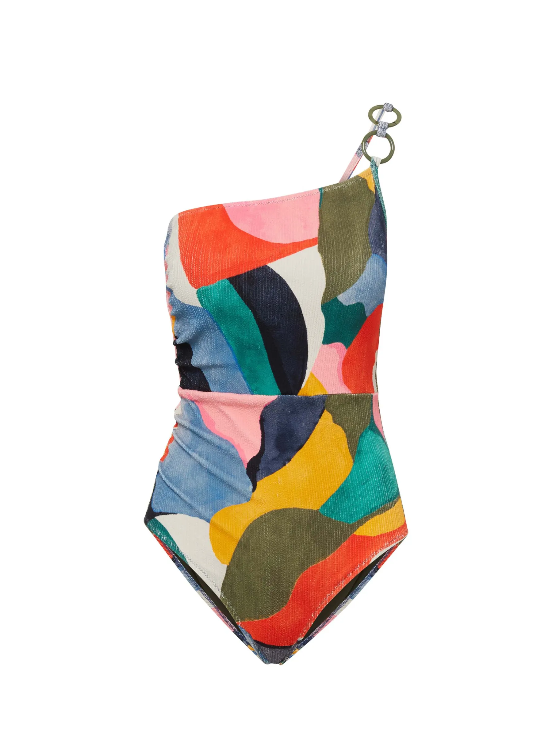 Kara One Piece In Carta Colorblock Texture sold by Change of Scenery