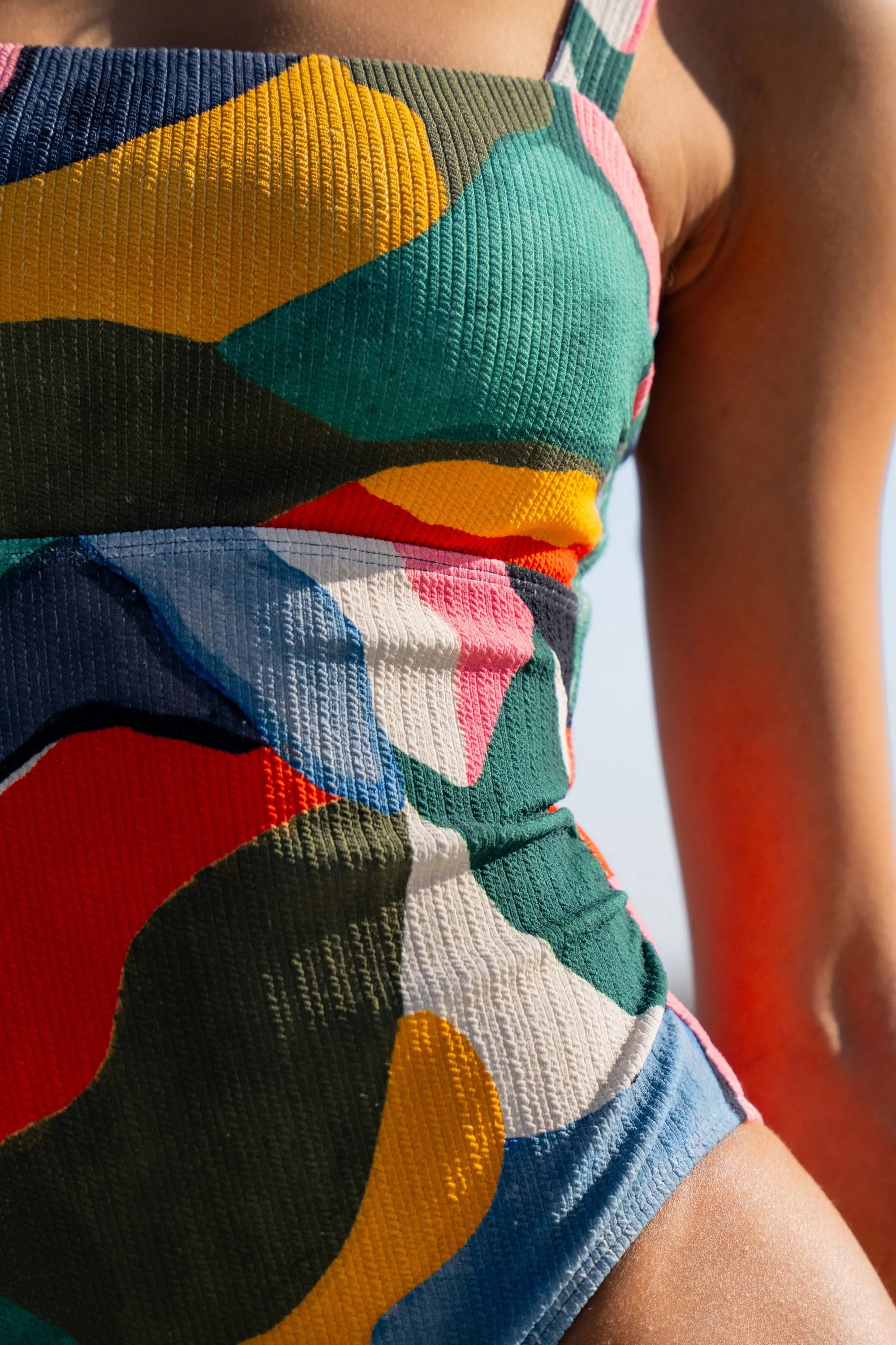 Jori One Piece In Carta Colorblock Texture sold by Change of Scenery product image thumbnail 4