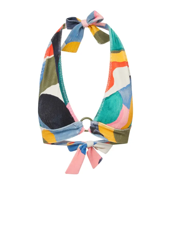 Erin Top In Carta Colorblock Texture sold by Change of Scenery