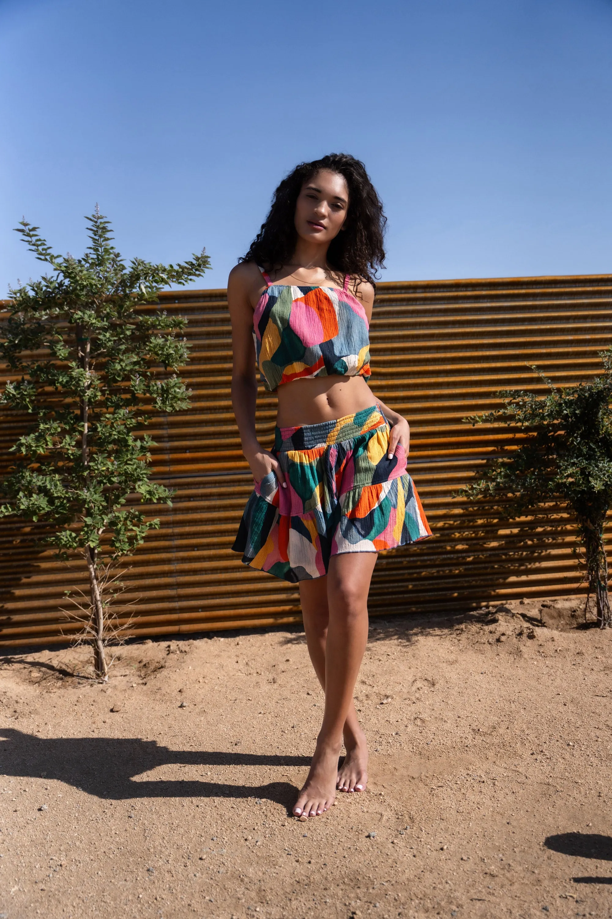 Dani Top In Carta Colorblock sold by Change of Scenery product image thumbnail 3