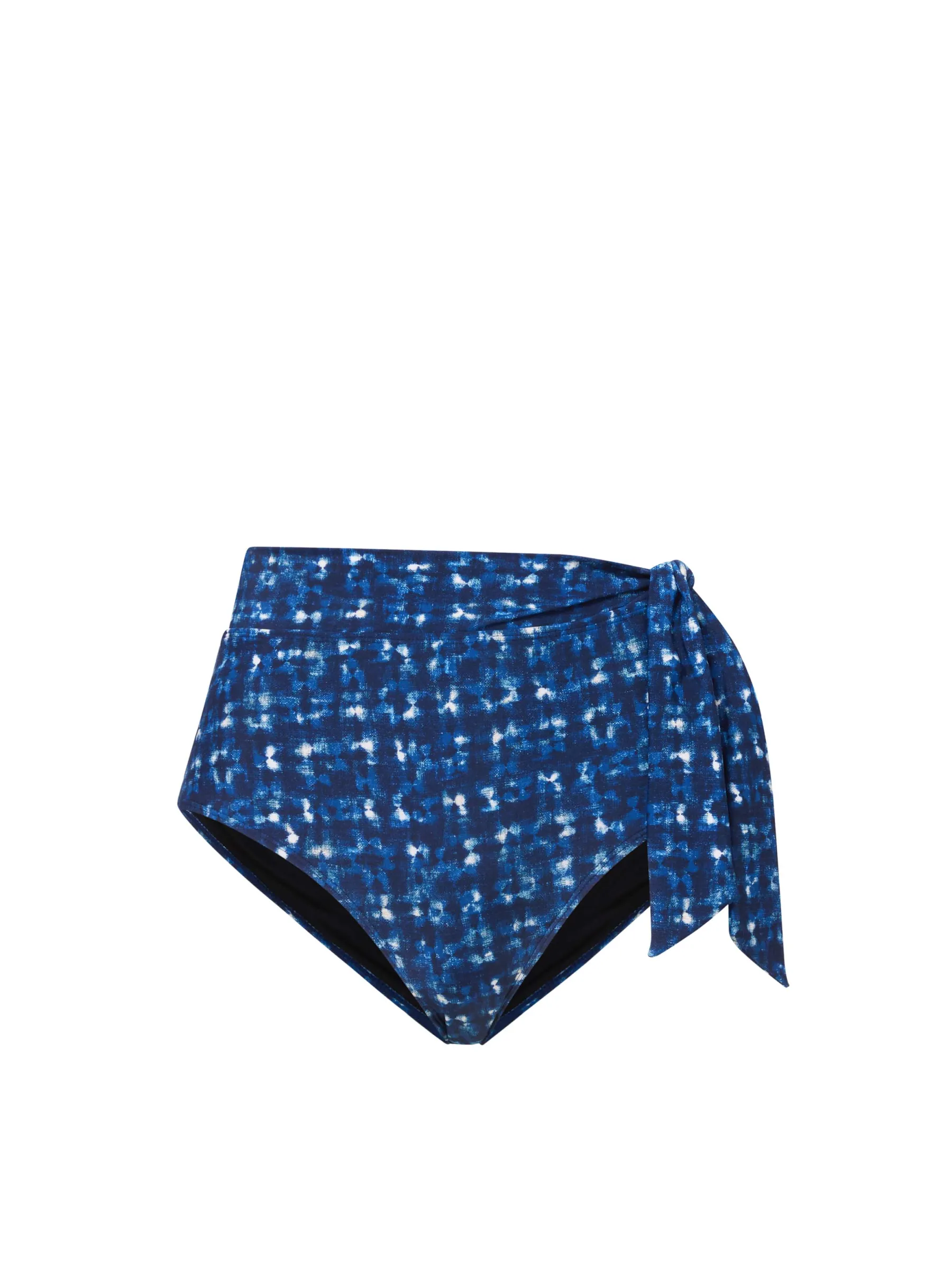 Side Tie High Waist Bottom In Denim Noir sold by Change of Scenery