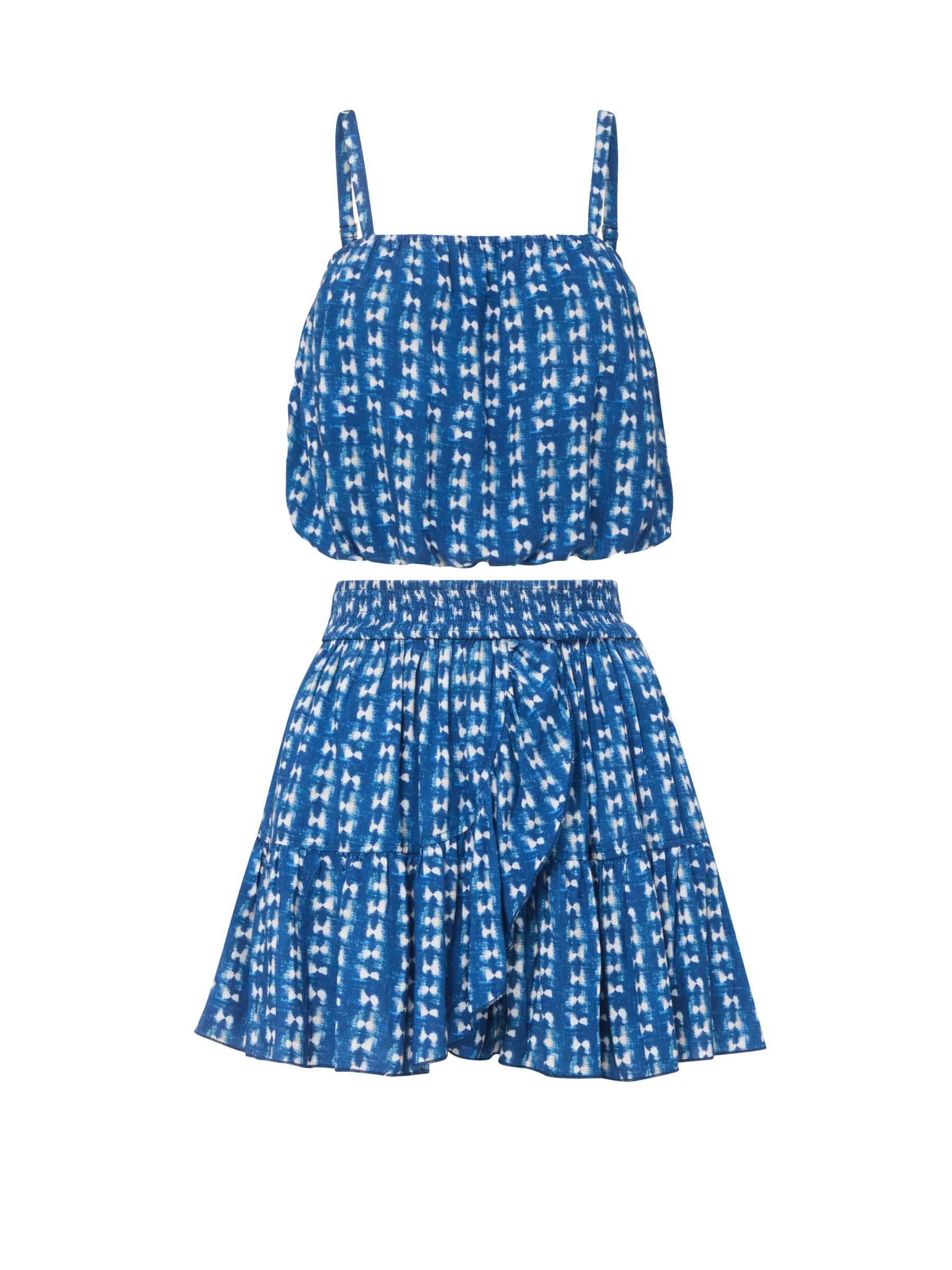 Dani Top + Izzy Skirt Set in Denim Tides sold by Change of Scenery