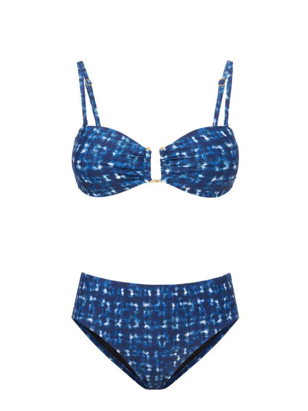 Gina Top + Classic Midrise Bottom in Denim Noir sold by Change of Scenery