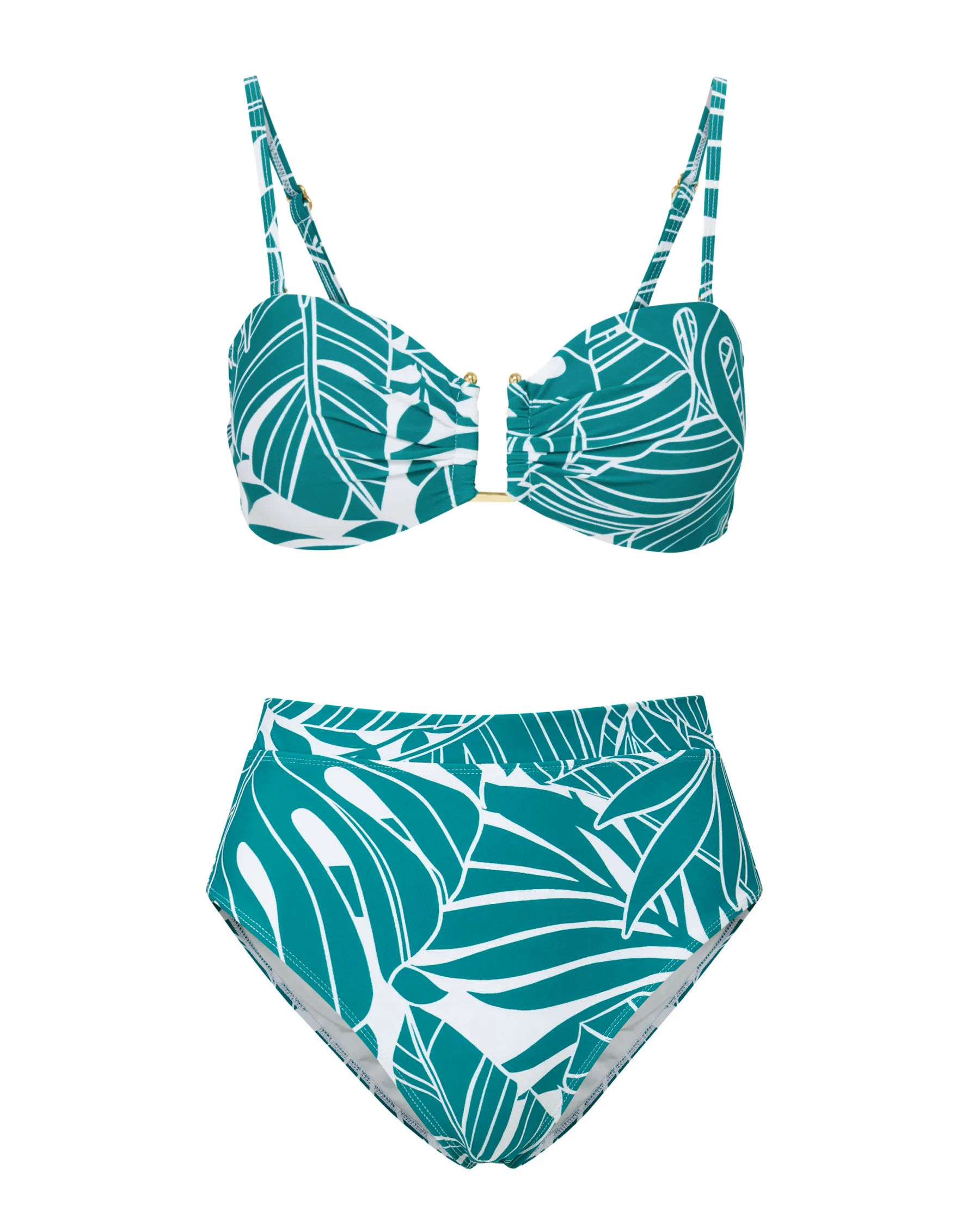Gina Top + Hi Waist Hi Leg Bottom In Isle of Palms sold by Change of Scenery