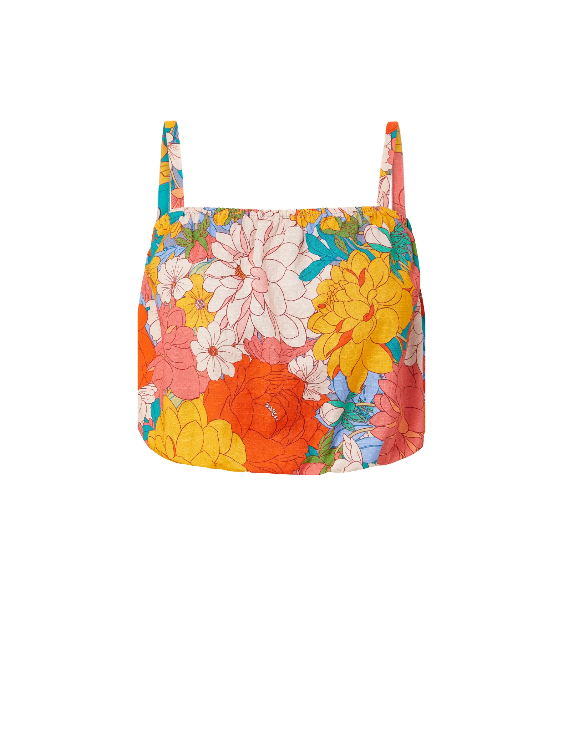 Dani Top In Zinnia Fields sold by Change of Scenery