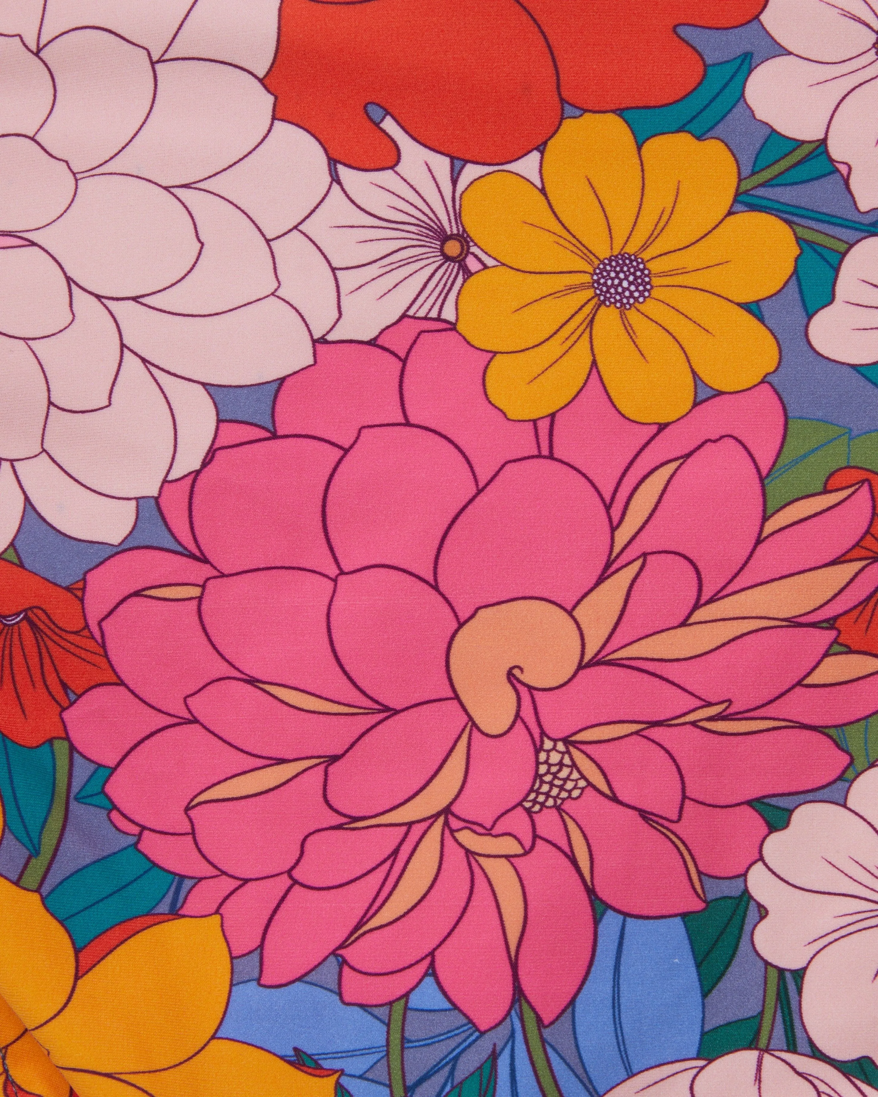 Side Tie High Waist Bottom In Zinnia Fields sold by Change of Scenery product image thumbnail 2