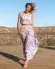 Dani Top In Hazy Ikat Seafoam sold by Change of Scenery