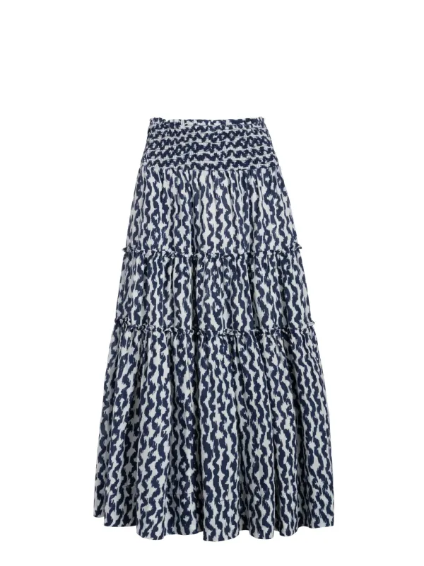 Charlie Skirt In Elysia Waves sold by Change of Scenery