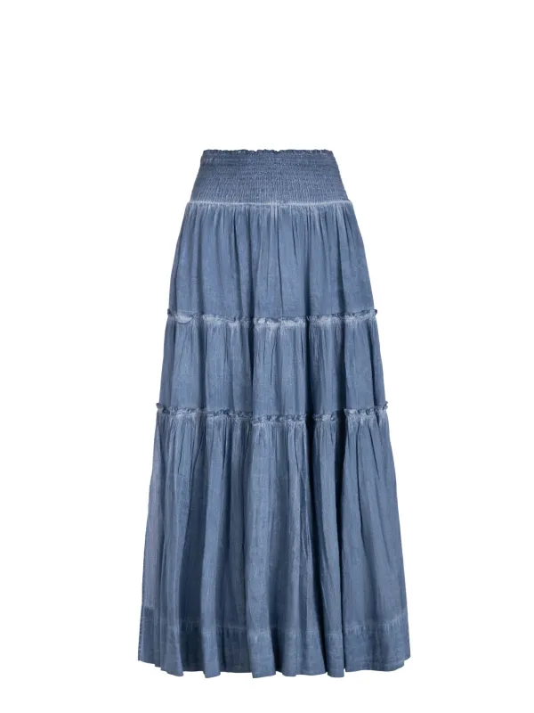 Charlie Skirt In Stonewash sold by Change of Scenery