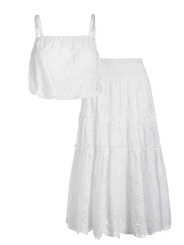 KAI X MYAE Gaia Print Mesh Ribbed Knit Maxi Skirt | Parallel