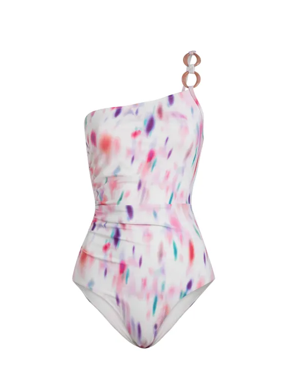 Kara One Piece In Hazy Ikat Ivory sold by Change of Scenery