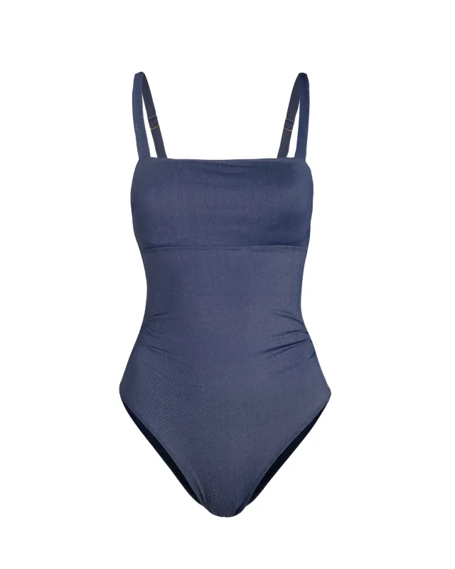 Jori One Piece In Indigo Twill sold by Change of Scenery