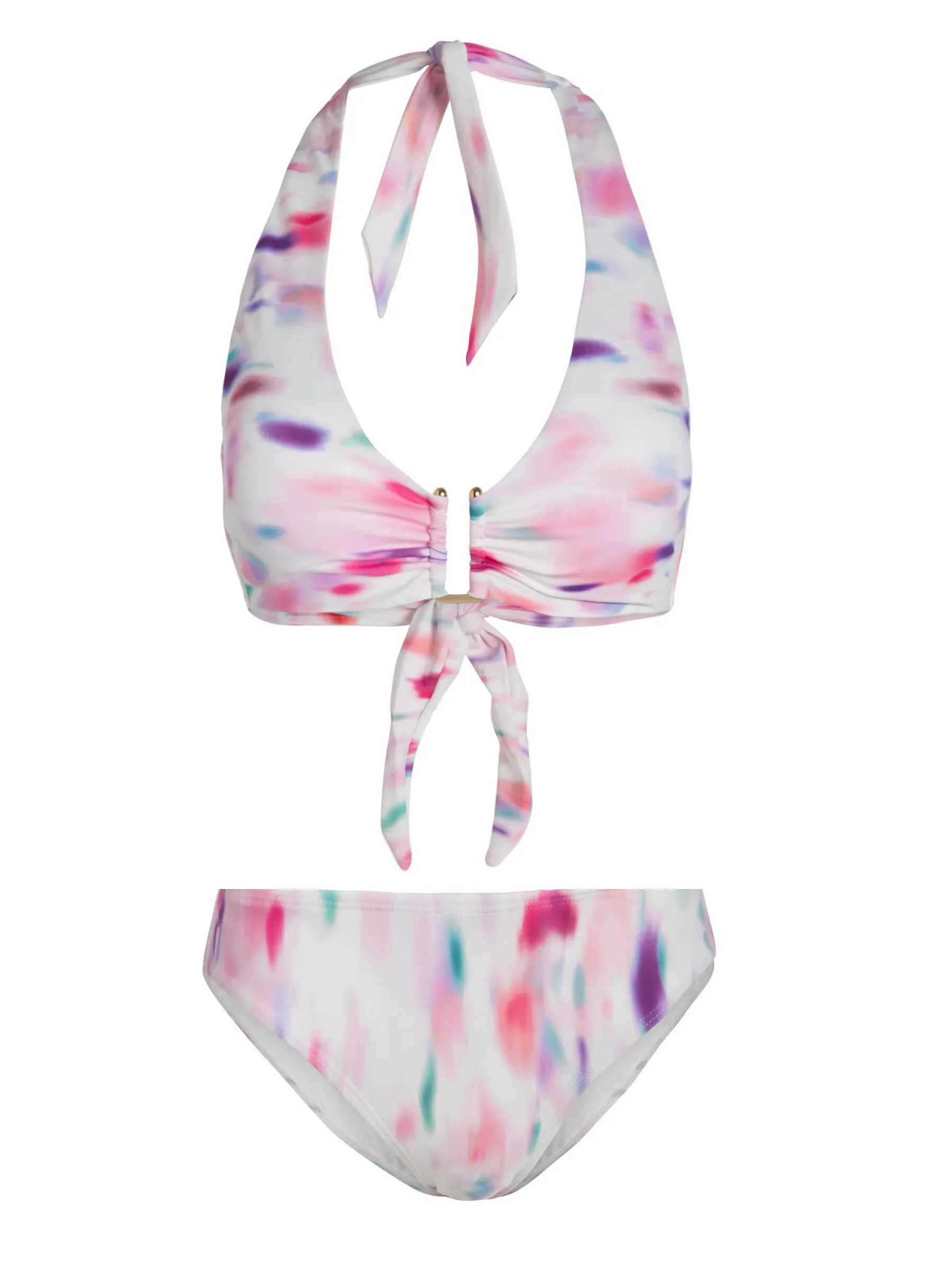 Shana Top + Classic Midrise Bottom In Hazy Ikat Ivory sold by Change of Scenery