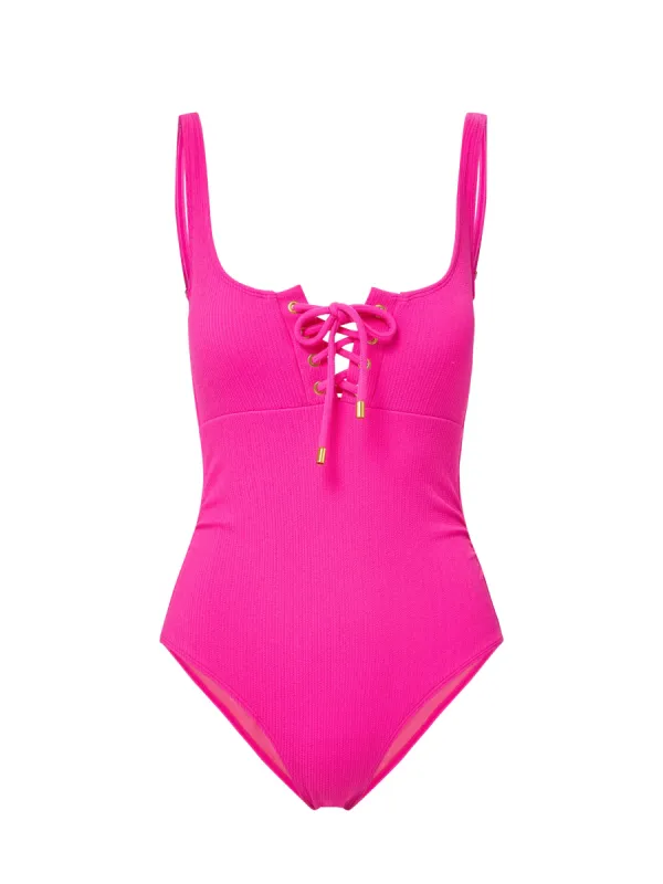 Taylor One Piece Shocking Pink Texture made by Change of Scenery