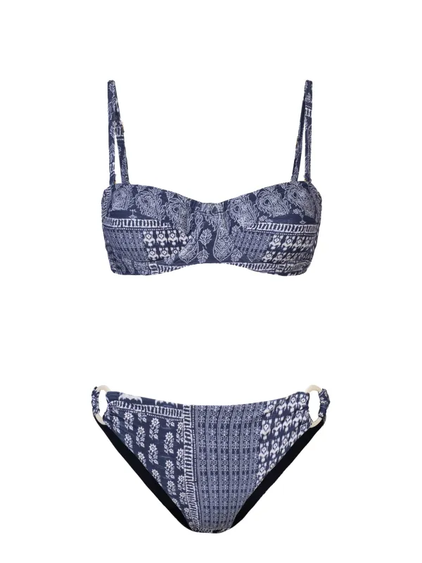 Nellie Top + Camilla Ring Trim Bottom in Tivara Patchwork sold by Change of Scenery