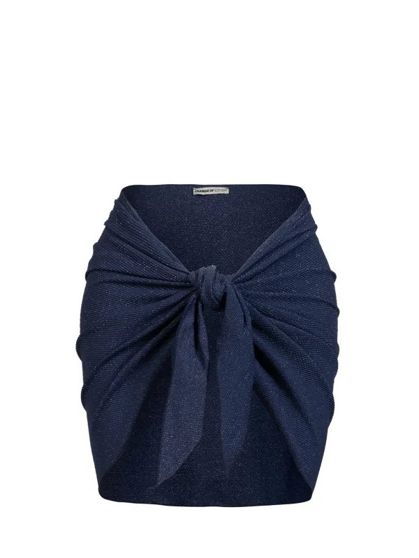 Liv Sarong In Marine Blue Metallic sold by Change of Scenery