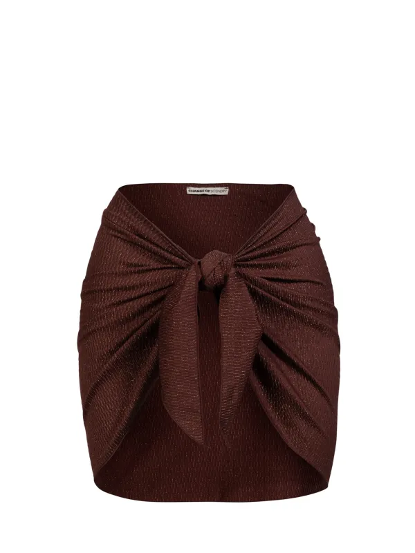 Liv Sarong In Cacao Metallic sold by Change of Scenery