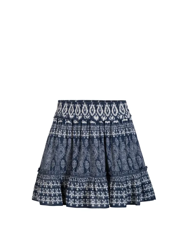 Devon Skirt In Tivara Ikat sold by Change of Scenery
