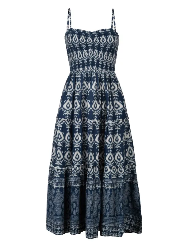 Cecilia Dress In Tivara Ikat sold by Change of Scenery
