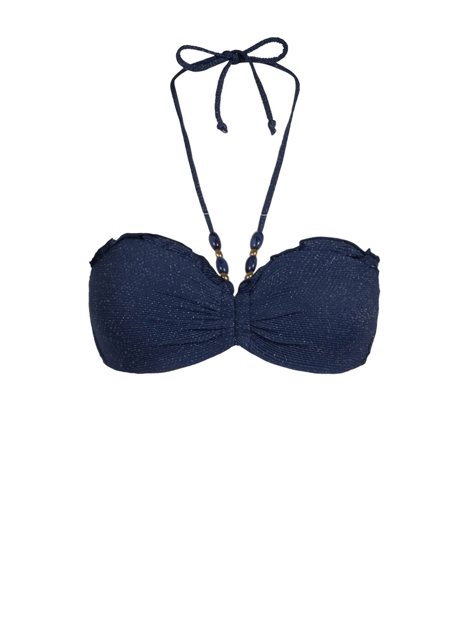 Alexis Top In Marine Blue Metallic sold by Change of Scenery