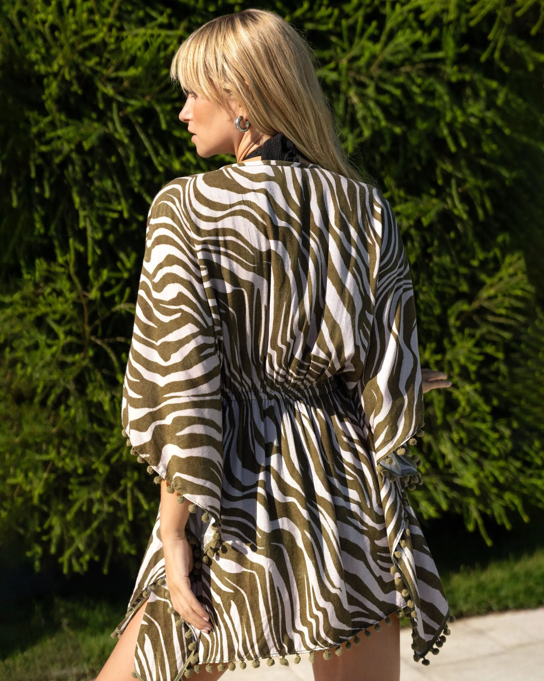 Audrey Caftan In Serengeti sold by Change of Scenery product image thumbnail 5
