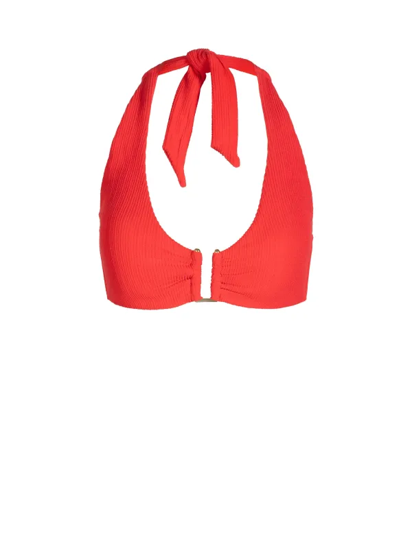 Shana Top In Guava Red Texture made by Change of Scenery