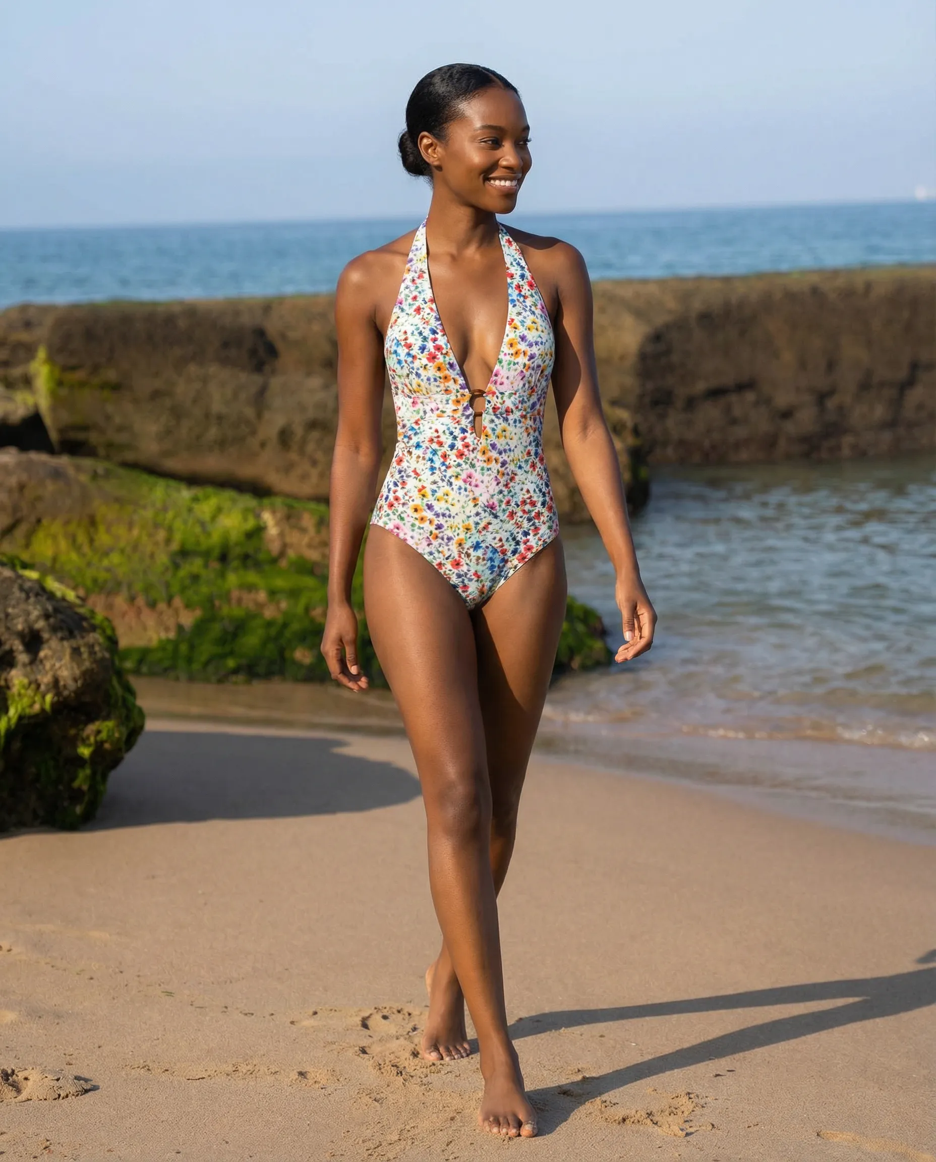 Gabrielle Halter One Piece In Wildflower Patch sold by Change of Scenery product image thumbnail 2