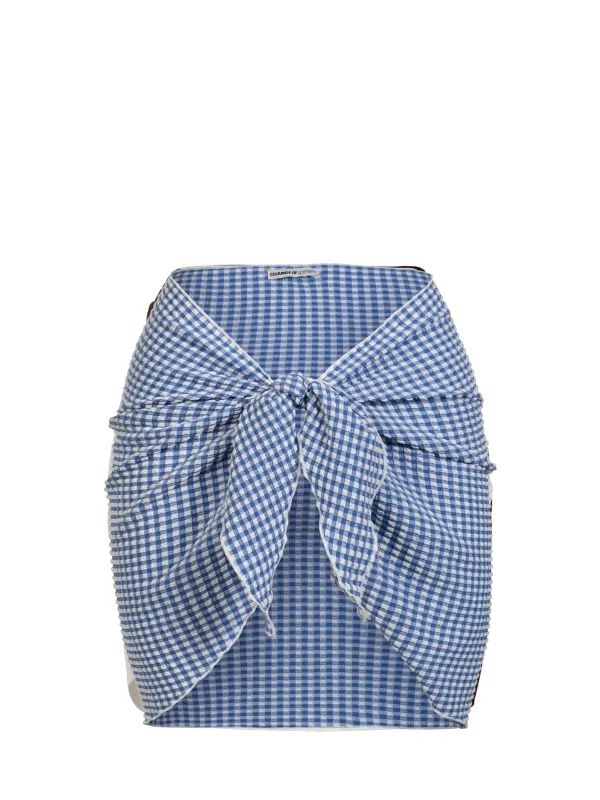 Liv Sarong In Bluebell Gingham made by Change of Scenery