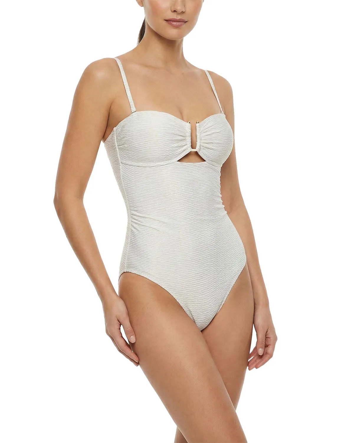 Juliette One Piece In Ivory Metallic sold by Change of Scenery product image thumbnail 3