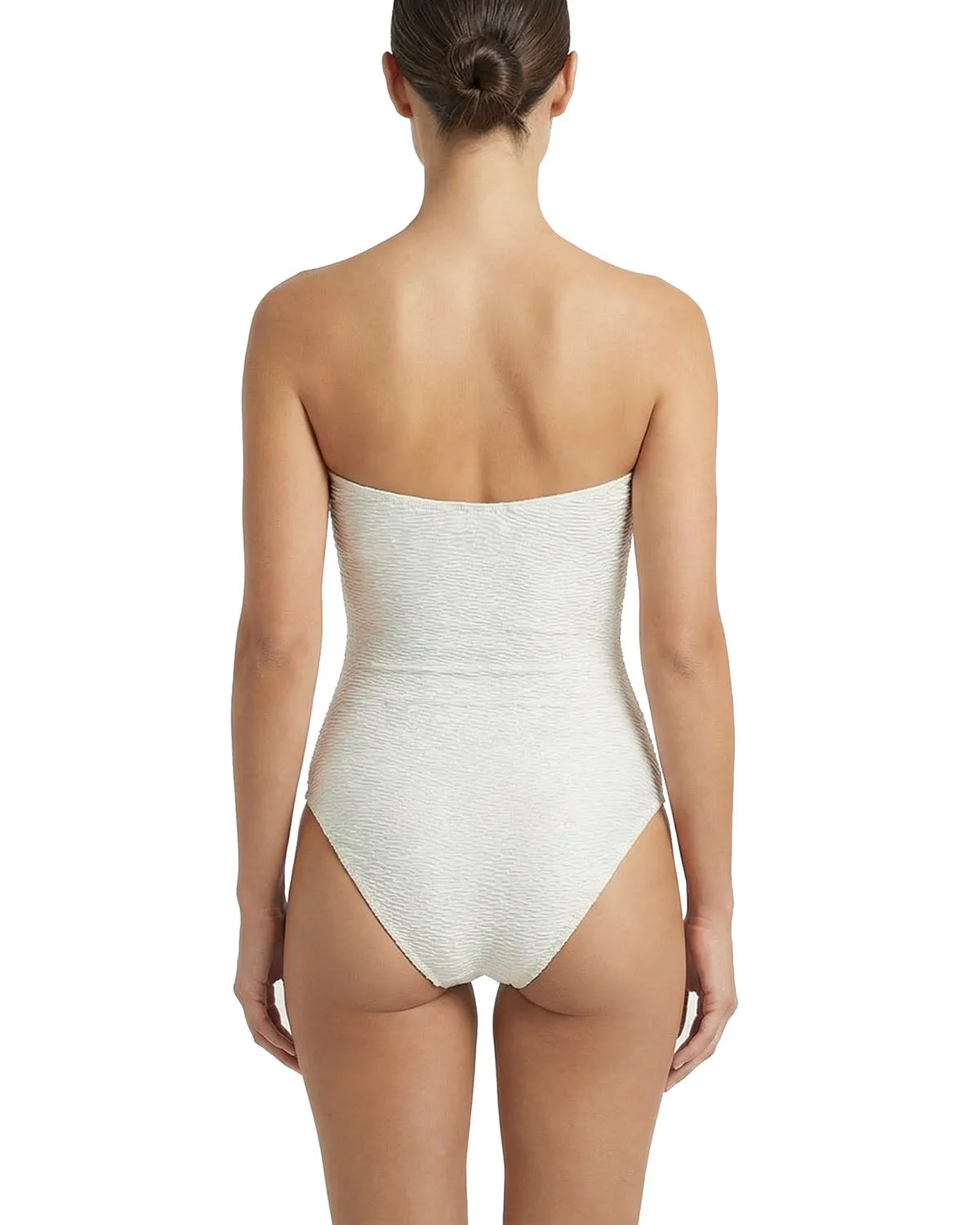 Juliette One Piece In Ivory Metallic sold by Change of Scenery product image thumbnail 5