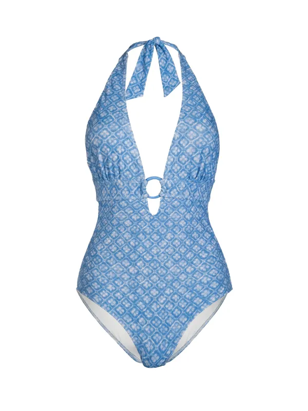 Gabrielle Halter One Piece In Meridien Breeze made by Change of Scenery