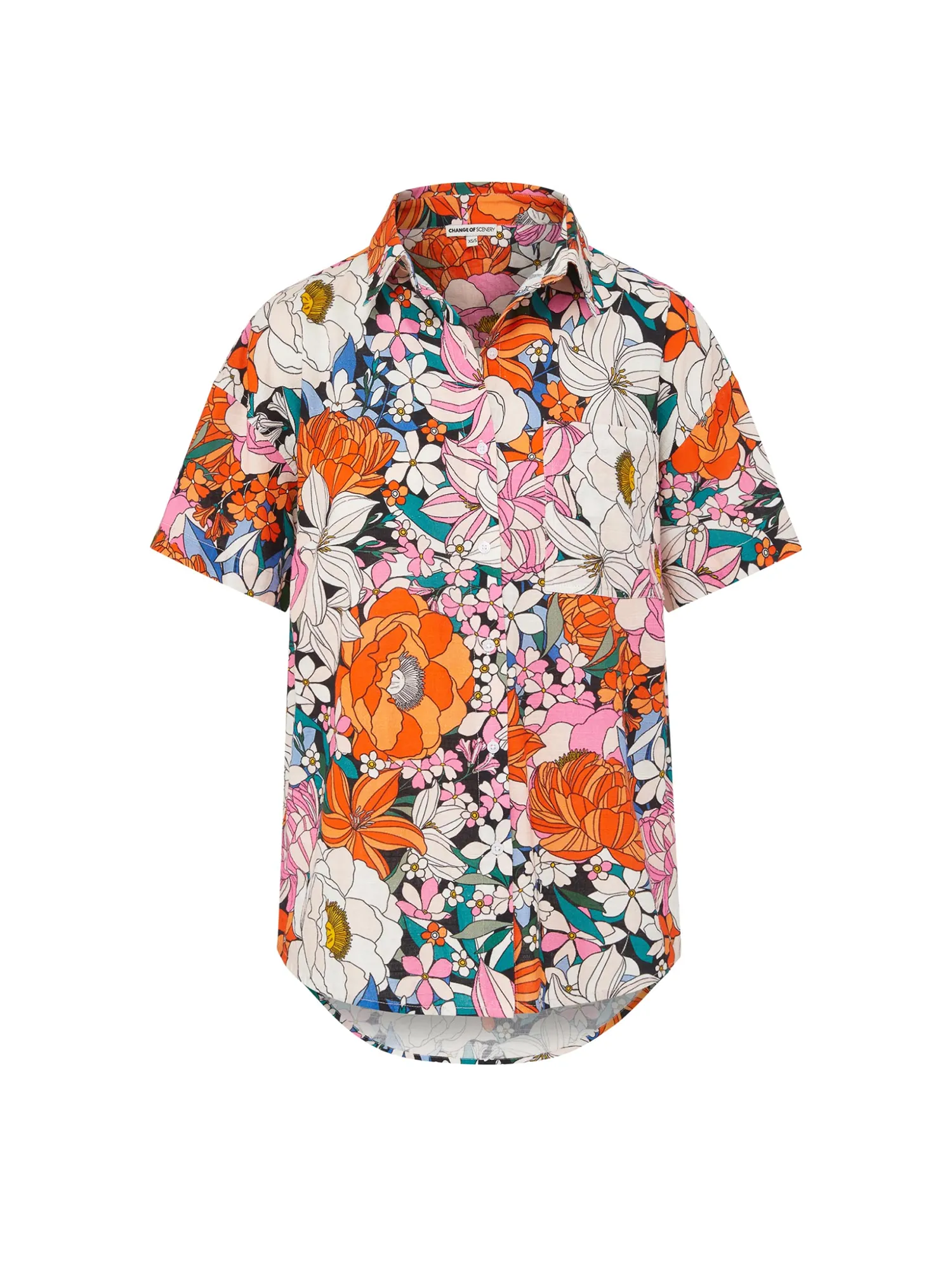 Michelle Shirt In Tropical Garden sold by Change of Scenery