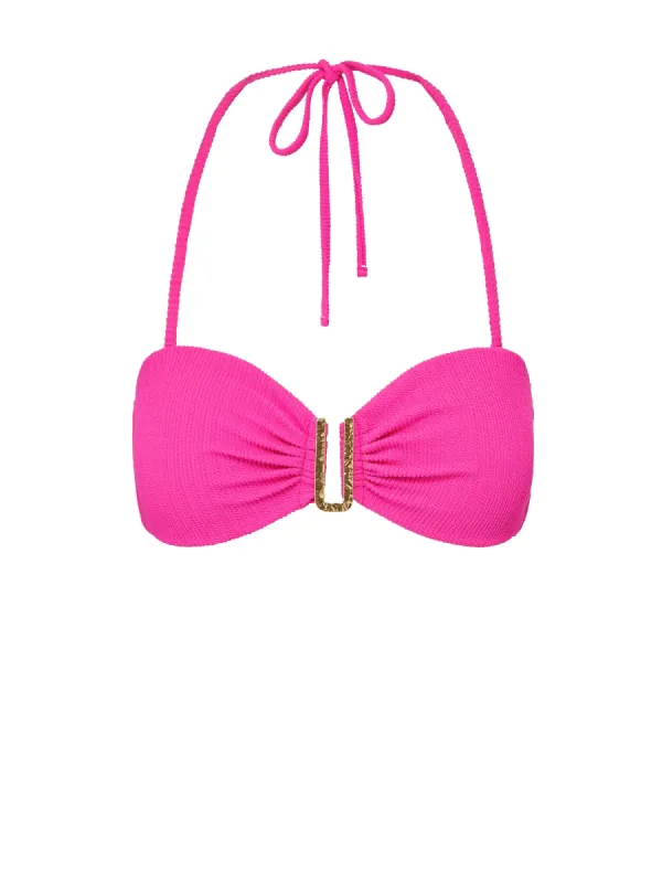 Cindy Top Shocking Pink Textured Stripe sold by Change of Scenery