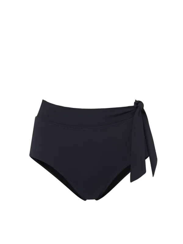 Side Tie High Waist Bottom Black sold by Change of Scenery