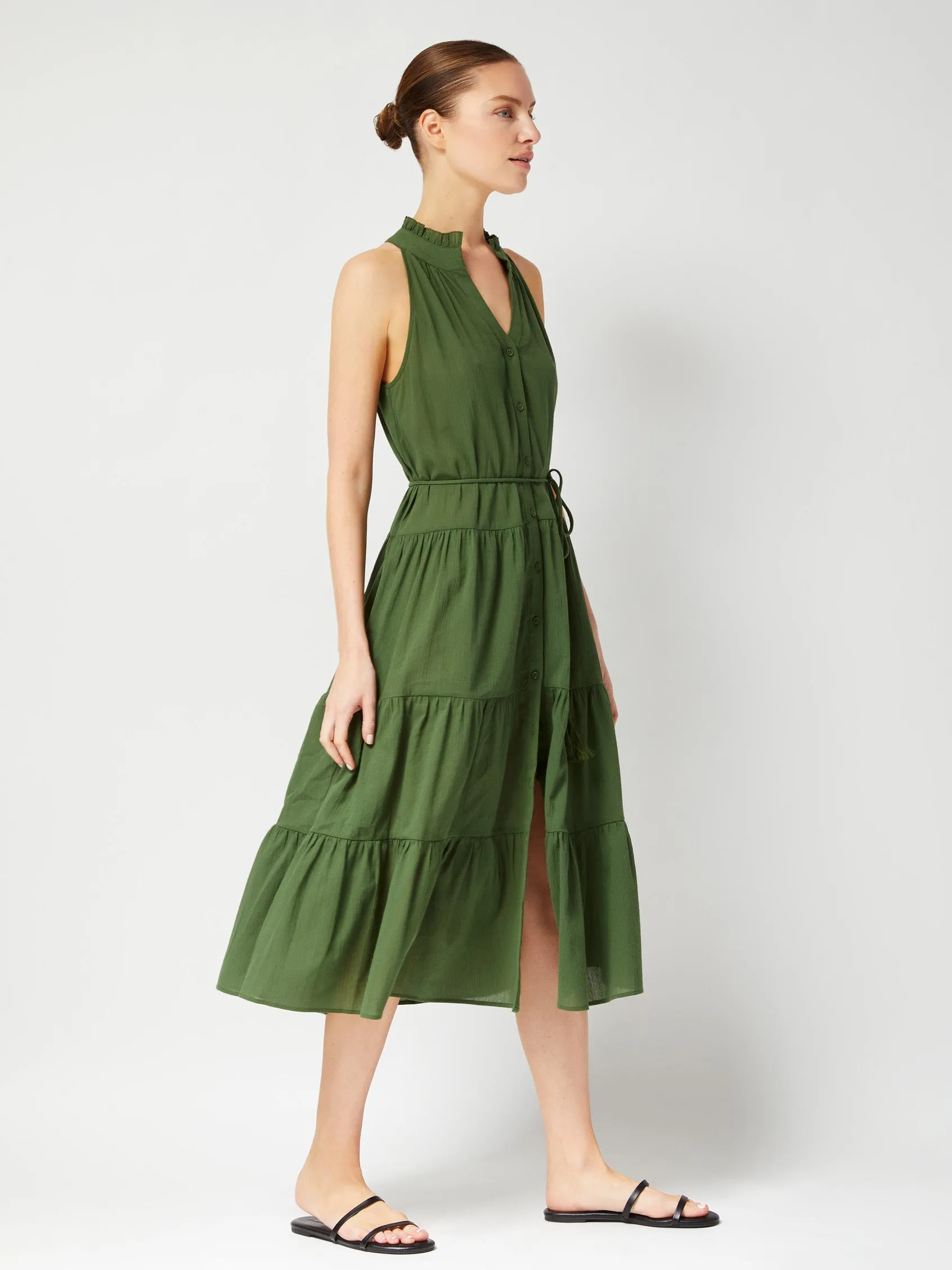 Tracy Dress Olive sold by Change of Scenery product image thumbnail 4